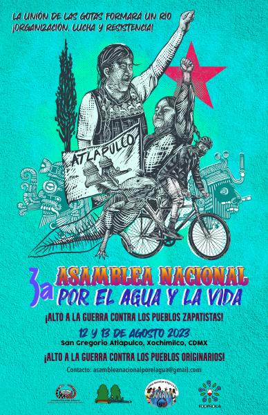 Cartel 3a Asamblea Nacional por el Agua y la Vida